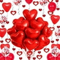 thumbnail image 6 of AuroraX Valentines Day 34 Pcs Heart Balloon Set Red Valentine'S Day Party Supplies, 6 of 6
