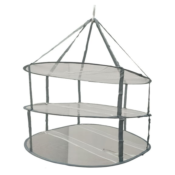Techtongda 3-layer Folded Mesh Clothes Hanging Dryer Sweater Drying Rack Clothesnet Multifunctional