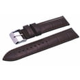 thumbnail image 1 of Genuine Leather Watch Replacement Band Strap 20mm 22mm 24mm Brown Black ITAL331 (Brown 24 mm), 1 of 2