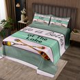 thumbnail image 2 of Erosebridal Vintage Paddle Coverlet Set King,Lodge Cabin Bedding Set,Rustic Room Decorative,3pcs, 2 of 5