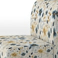 thumbnail image 4 of Designart "Serenity In Minimalist Blue" Blue Floral Upholstered Accent Chair - Cottage Arm Chair For Bedroom, 4 of 5