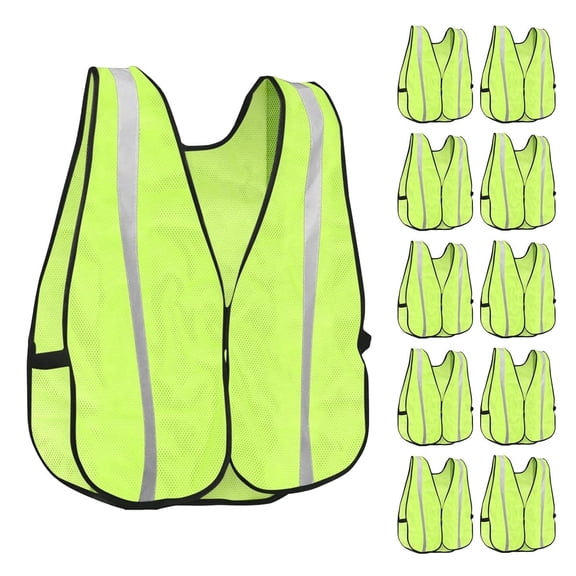 KAYGO Reflective High Visibility Safety Vest, KG0008-10 Silver Stripe, for Men and Women