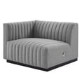 thumbnail image 5 of Loveseat Sofa, Tufted, Gray, Fabric, Living Room Lounge Cafe Lobby Hospitality Restaurant, Modern Contemporary, HB37021, 5 of 11