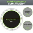 thumbnail image 4 of Soozier Trampoline Mat with 80 V-Hooks, Fits 14' Trampoline, Green, 4 of 10