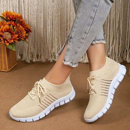 

Breathable Women s Mesh Running Shoes - Casual Low Top Sneakers