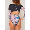thumbnail image 4 of Palm Paradise Long Slv Bodysuit Black Multi / M, 4 of 4