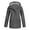 Gray, variant on YUTK Rain Coats for Women,Women Solid Rain Jacket Outdoor Hooded Raincoat Windproof Top(Black,Xxl)