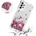 thumbnail image 5 of Compatible with Samsung Galaxy A23 5G Case Glitter Liquid Cute Clear Phone Case Floating Quicksand Shockproof Protective Bumper Silicone Soft TPU Case for Samsung Galaxy A23 5G Love Rose YB, 5 of 13