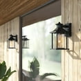 thumbnail image 3 of C Cattleya 2-Pack Matte Black Motion Sensing Dusk to Dawn Outdoor Wall Lights (E26), 3 of 6