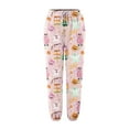 thumbnail image 4 of Women's Pants Festival Sweatpants Printed Drawstring With0Pockets Cartoon Pink Loose Pants for Women XL, 4 of 4