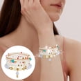 thumbnail image 7 of Miyuadkai Bracelets Bohemian Bracelets For Women 6 Sets Bracelets Multilayer Stack Colorful Beads Bracelet Adjustable Jewelry White One Size, 7 of 7