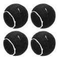 thumbnail image 1 of Uxcell 4 Pcs Pelotas de Tenis Precutadas para Andadores Accesorios de Deslizamiento Universales Negras, 1 of 6