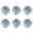 Leopard Blue+Silver, variant on HDJNal 6Pcs Farmhouse Ceramic Cabinet Knobs, Drawer Pulls for Kitchen Cupboard Dresser Closet, Screws Included