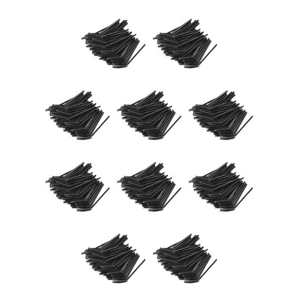 Minnieouse 50 piezas de cepillo de pestañas, rizadores de varita, limpieza de plástico, cepillos de cejas para injertos, herramientas de ayuda Type1 NO1