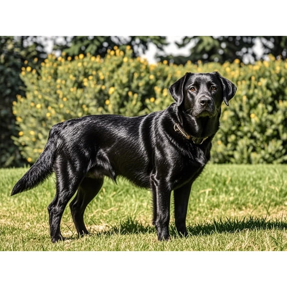 Black Labrador Retriever Diamond Art 5D Diamond Painting DIY Kits Full Round Drill Bead Rhinestones by Number Stitch Handmade Arts and Crafts for Living Room Bedroom Home Wall Decor 12x16 inch