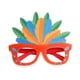 thumbnail image 5 of Marco de anteojos de plumas de colores Bearachild para manualidades fiestas temáticas de carnaval marco rojo 2Conjunto, 5 of 6