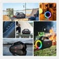 thumbnail image 4 of MIFA WildBox Portable Bluetooth Speaker,60W RMS Stereo Bluetooth 5.3 Wireless Speakers with 2 Subwoofers,2 Tweeters and LED Light, IPX7 Waterproof, 24H Playtime,BassUp Loud Speakers for Outdoor, 4 of 9