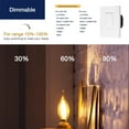 thumbnail image 2 of CA11 E26 LED Candelabra Bulbs, Dimmable LED Chandelier Light Bulbs, 40W Equivalent, 2200K Warm White Light, 330LM, Amber Glass Finishing, 24 Pack, 2 of 6