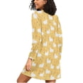 thumbnail image 2 of joogoo Cute Sheeps Flowers Women's Long Sleeve Nightgown Sleepwear L, 2 of 8