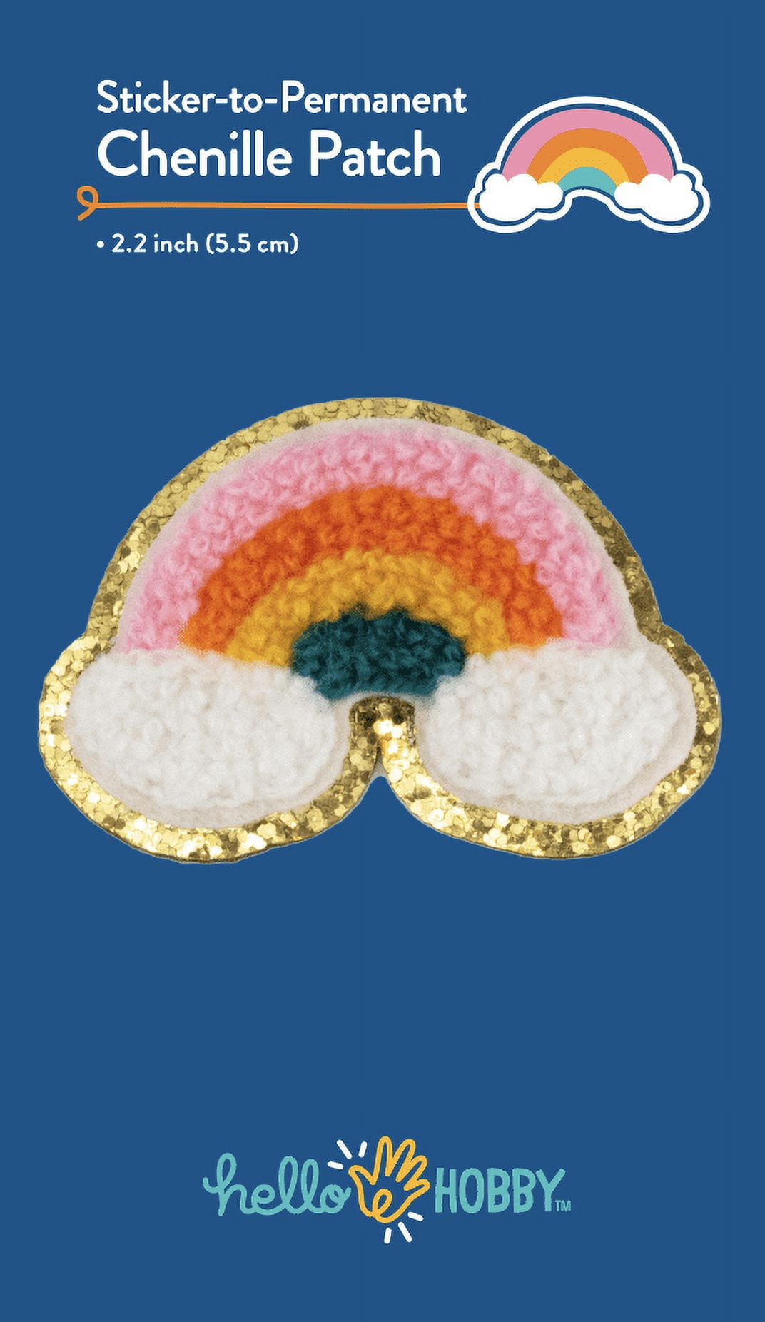 Hello Hobby Chenille Rainbow Patch