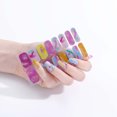 thumbnail image 3 of Gel Nail Stickers, Full Nail Wraps, DIY Fashion Nail Decoration for Women Girls, Easy Peel and Stick, Environmental Friendly Material, Suitable for Manicure Courses and Home Salon Use, 3 of 4