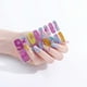 thumbnail image 3 of Pisexur Belleza Maquillaje Pegatinas de gel para uñas, pegatinas para decoración de uñas, esmalte de uñas con purpurina, pegatinas autoadhesivas para uñaspara mujeres y hombres, 3 of 3