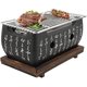thumbnail image 1 of Japanese Charcoal BBQ, Portable Tabletop Grill with Base Plate, Ash Tray, Charcoal Plate, BBQ Net, Aluminum BBQ Stove for Indoor and Outdoor, 1 of 5