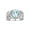 Aquamarine, variant on Rings for Women Sterling Silver Ring Classic 9X7MM Oval Gemstone & Diamonds November Citrine Jewelry Size 11