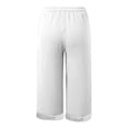thumbnail image 4 of WILLBEST Pantalones Casuales elegantes para Mujer con Cintura Elástica y Bolsillos para Uso Diario, Ideales para Actividades al Aire Libre En Primavera y Verano. Mediana, 4 of 5