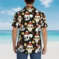 thumbnail image 6 of Xecao Cute Dog Panda print Hawaiian shirt - a stylish short-sleeve button-down for men, perfect for casual beach and tropical outings., 6 of 9