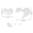Heart Shape Mirror Wall Sticker 3D Art Wall Decal Removable Mirror Wall
