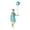 1 Balloon, variant on Miniature People Figures Resin Girl Model Hand Painted Detailing for Diorama Train Layout Display