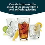 Libbey Yucatan Textured Tumbler & Rocks Drinking Glasses Set of 16