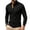 Black, variant on Gfyviroh Men's Pullover Shirt Vintage Geometric Jacquard Trendy Collared Shirts Slim Fit Long Sleeve Business Dress Shirt