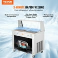 thumbnail image 2 of KFFKFF Fried Ice Cream Roll Machine - A Rolled Ice Cream Maker with Two 13.8x13.8 Inch Pans, 2 of 9