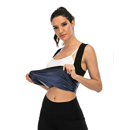 

FANNYC Women Sauna Suit Waist Trainer Polymer Vest Hot Sweat Enhancing Body Shaper For Weight Loss Tummy Slimming Workout Fitness Tank Top Shapewear