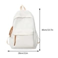 thumbnail image 2 of Nylon Fashion Backpack Casual Candy Color Solid Color Shopper Bag (Green), 2 of 5