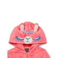 thumbnail image 2 of Dream Big Peace Out Girls Hooded Lama One Piece, Sizes 4-12, 2 of 3
