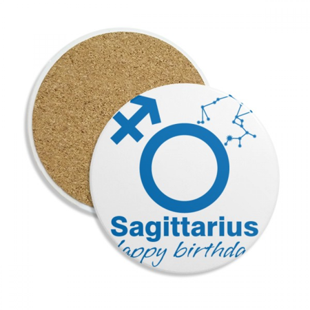 

Constellation Fate Birthday Celebration Sagittarius Coaster Cup Mug Tabletop Protection Absorbent Stone