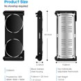 thumbnail image 3 of Cusimax Electric Stove, 1800W Infrared Hot Plate, 7 Inch Ceramic Glass Portable Double Burner Cooktop for Dorm Office Home Camp, Compatible w/All Cookware, Heat-up In Seconds-Upgraded Version, 3 of 6
