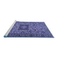 thumbnail image 2 of Ahgly Company Machine Washable Indoor Rectangle Persian Blue Traditional Area Rugs, 2' x 4', 2 of 4