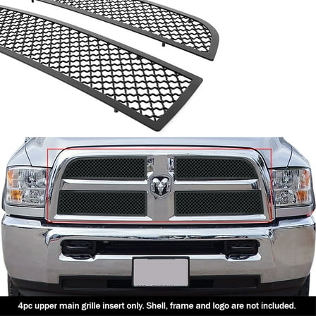 APS 2013-2018 Ram 2500 Black Wire Mesh Grille 2.5 mm wire mesh