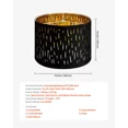 thumbnail image 3 of Set of 2 Black Drum-Shaped Lampshades with Stands,Perfect for Home Decor,13x13x10 Inches Ideal Lighting Solution, 3 of 6