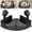 Black, variant on Triangle Suction Cup Shower Caddy, No Drilling 3-Tier Corner Shelves with Towel Hooks & Drainage Holes, Heavy-Duty Strong Hold Shower Storage Rack for Bathroom Corner, Kitchen