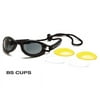 Body Specs BS-CUPS BLACK.13 Black Frame Goggles with Smoke-Green Lens
