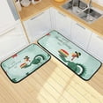 thumbnail image 7 of SKYSONIC Thanksgiving Turkey 2 Pieces Kitchen Rug Cushioned Anti-Fatigue Kitchen Rugs Set for Home Office Laundry,19.7" x 27.6"+19.7" x 47.2", 7 of 7