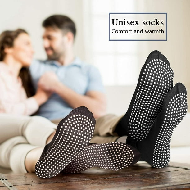 5 Pairs Unisex Non Slip Grip Socks Anti-Skid Slipper Barre Socks