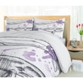 thumbnail image 5 of Ambesonne Whale Duvet Cover Sets, Grunge Mammals Murky Art, 2-Queen, Lavender Grey Blue, 5 of 7