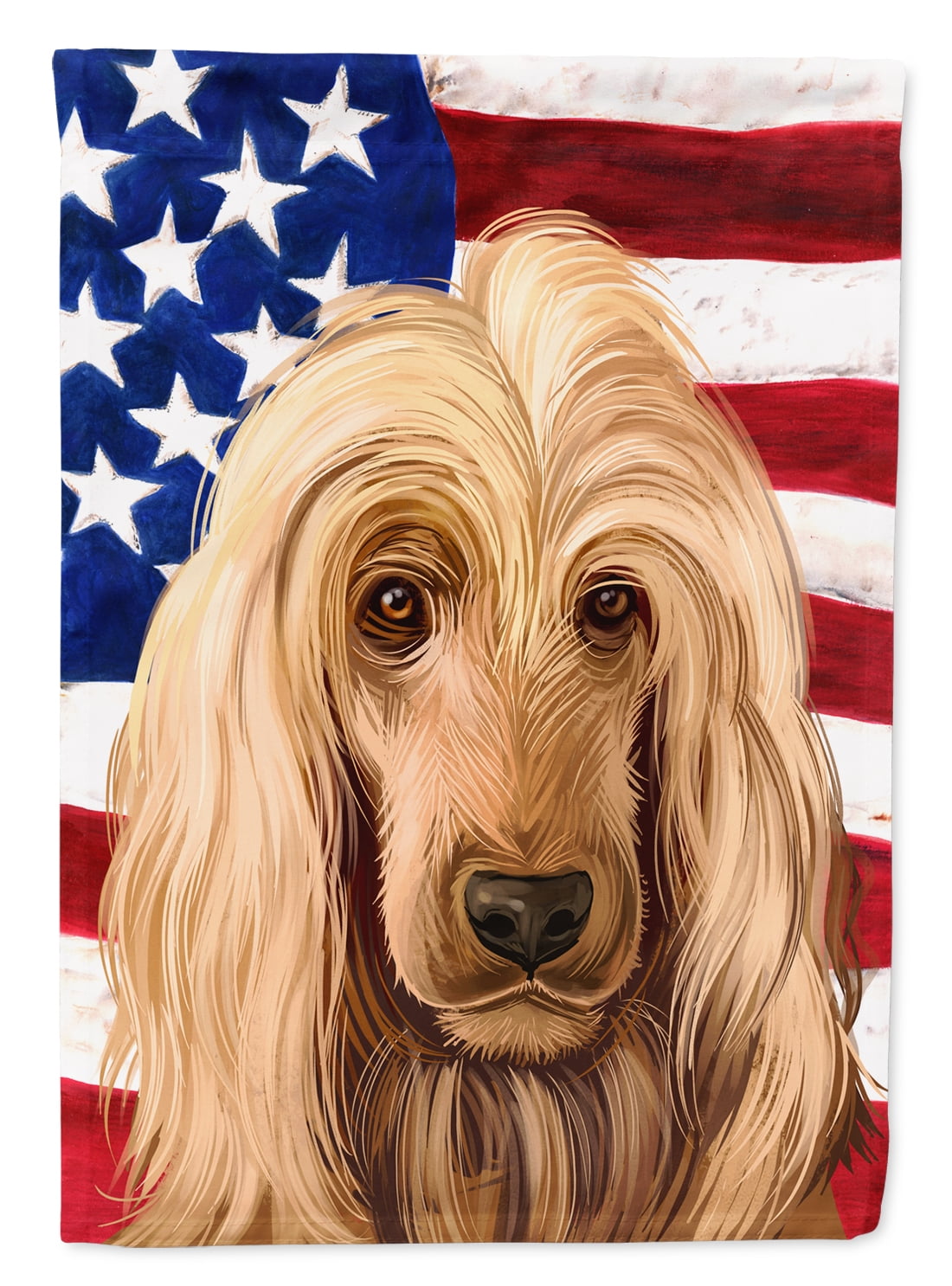English Cocker Spaniel American Flag Garden Flag - Walmart.com