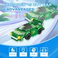thumbnail image 4 of BESTSKY Toy Cars,Medium Green Racing Car Car Toys,Splicing Design Toy Car,Green, 4 of 7